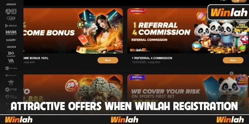 Attractive offers when Winlah registration