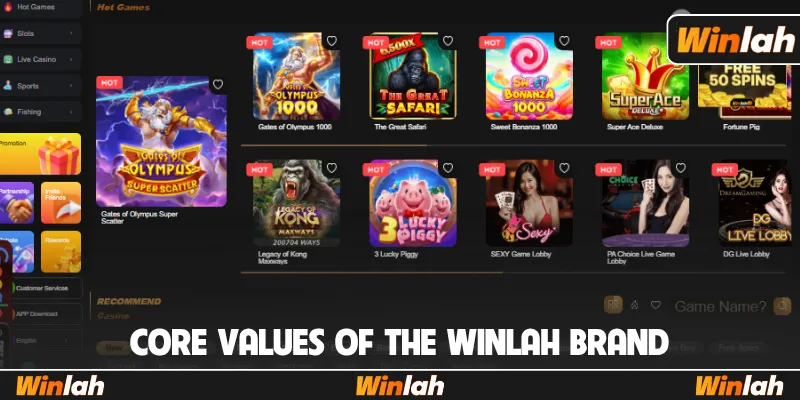 Core values of the Winlah brand