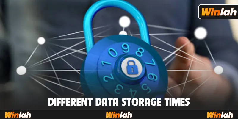 Different data storage times