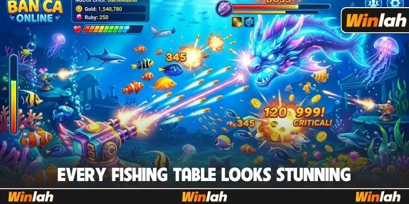 Every fishing table looks stunning