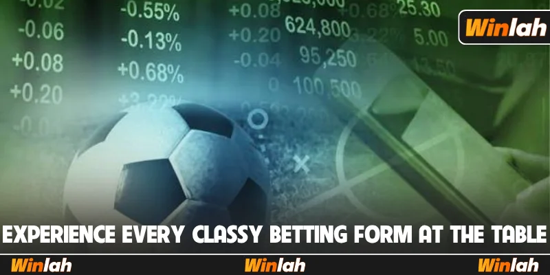 Experience every classy betting form at the table