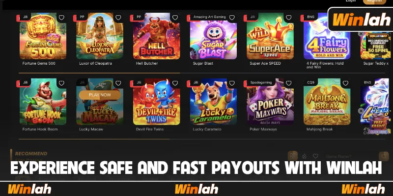 Experience safe and fast payouts with Winlah