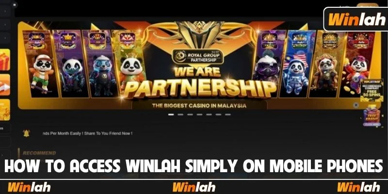 How to access Winlah simply on mobile phones